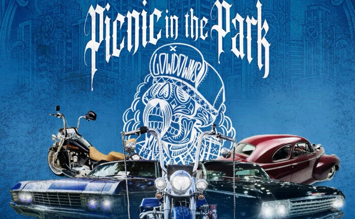 Lowrider Picnic In The Park Car Show partial flyer June 2026